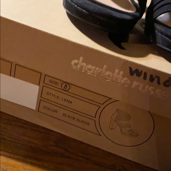 Lena Black Suede Heels - Picture 5 of 5